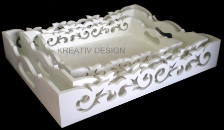 TBRR- Trio de Bandeja Recortada Retangular